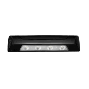 Luz de Escena, 4 led, Bisel Blanco, 12–24vcd, Led Blanco y Lente Transparente - SIGNALPRO