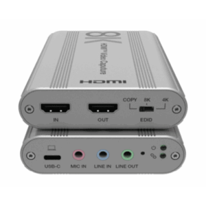 Tarjeta de Captura HDMI 8K a USB 3.2 Gen 1 | Resolución 8K@60Hz y 4K2K@144Hz | Ancho de Banda 48Gbps | Mezcla de Audio HDMI-M