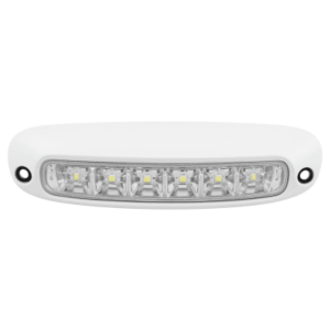 LUZ DE ESCENA SPW13, BASE BLANCA, 12–24VCD, LED BLANCO Y LENTE TRANSPARENTE - SIGNALPRO