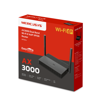 ONU/ONT – XPON Router WiFi 6 AX 3000 / 1 Puerto PON SC/APC / 1 Puerto WAN/LAN Gigabit / 3 Puertos LAN 10/100/1000 MBPS / Sopo