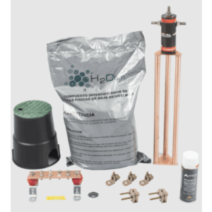 Kit de tierra física modelo TG30AB con Electrodo Magnetoactivo, capacidad: 30 AMP - TOTAL GROUND
