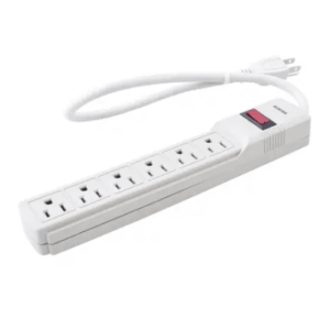 Multicontacto con Supresor de Picos 450 Joules, Voltaje de Entrada: 127 Vca NEMA 5-15P, Con 6 Salidas NEMA 5-15R. - SURTEK