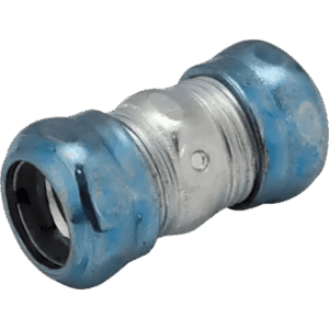 Cople Compresión Hermético de Acero Galvanizado para Pared Delgada de 1 1/4" .