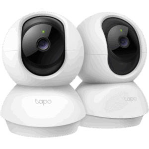 Cámara de Seguridad Wi-Fi Pan/Tilt, 2K Definition, Visión Nocturna 30 pies, 360° Horizontal, 114° Vertical, Detección de Movimiento, Audio Bidireccional, Alarma Sonora/Lumínica, MicroSD 256GB, Modo Privacidad