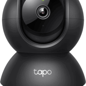 Cámara de Seguridad Interior Wi-Fi 360°, 1080p Full HD, Visión Nocturna 12 m, Detección IA Personas y Llanto de Bebé, Audio B
