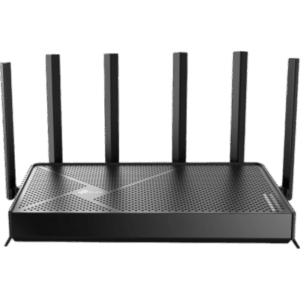 Router WiFi 6 doble banda AX 1800 Mbps /  MU-MIMO y OFDMA / 1 Puerto WAN 10/100/1000 Mbps / 4 Puertos LAN 10/100/1000 Mbps / 4 Potentes Antenas / Compatible con EasyMESH