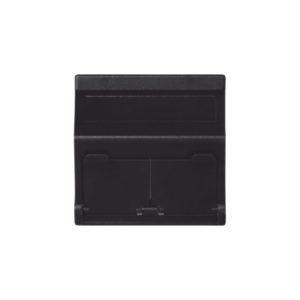 (KB80MD64/14) Placa Voz y Datos Inclinada con Guardapolvo y Adaptador Doble para RJ45 Keystone – Color Grafito - SIMON