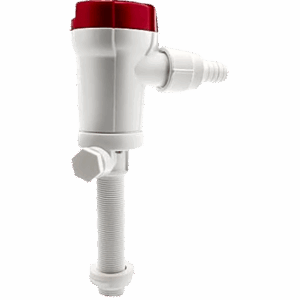 Bomba Livewell 605FC 12V DC / 1100 GPH (Galones Por Hora) / Conexión Straight Seacock / Doble Puerto de Entrada / Protección 