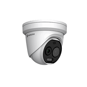 (HIKMICRO) Turret IP Bi-espectral (Térmica + Óptica) / Lente Térmico 2.1 mm (256 X 192) / Lente Óptico 2.2 mm (5 Megapixel) /