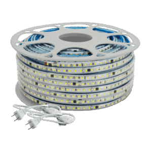 Manguera LED Luminosa Blanca de Resina Transparente y Flexible / Para uso Interior o Exterior / Carrete de 50 m/ 110V CA 4.2 