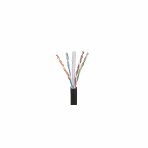 Bobina de Cable UTP de 4 Pares OSP (Planta Externa), Cat6 de Rango Extendido, 22 AWG, Color Negro, 305 Metros (1000 Pies). - 