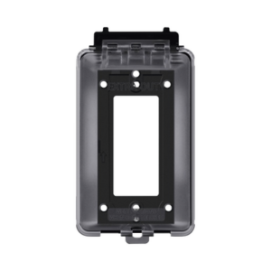 Caja Protectora de Contactos para Exterior / Policarbonato de Alto Impacto / Protección NEMA 3R / 127V 15A 60Hz / Tapa Transp