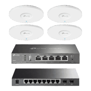 Kit de Iniciación en redes OMADA / 1 Router / 1 Switch TL-SG2210P / 4 Punto de Acceso EAP613 - TP-LINK