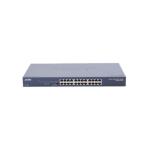 Switch No Administrable Gigabit de 24 Puertos 10/100/1000 Mbps, Con Modo Extendido Para Envió de Datos de Hasta 200 m - PLANE