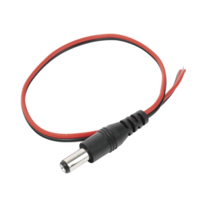 Cable con Conector Macho (Pigtail) / Alimentación para Vcc con Puntas Libres / Polarizado / Largo 22 cm (8.66 Pulgadas) / Cal