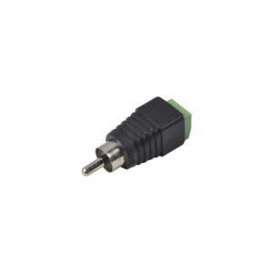 Adaptador RCA Macho Tipo Jack Polarizado / Terminales Tipo Tornillo / Polarizado (+/-) / Recomendado para Video y Audio en Si