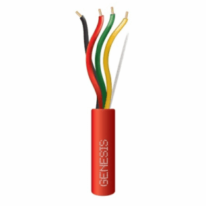Bobina de 305 Metros (1000 Pies) de Alambre / 4 x 18 AWG / Riser / Tipo FPLR-CL3R / Resistente al Fuego / Color Rojo / Para S