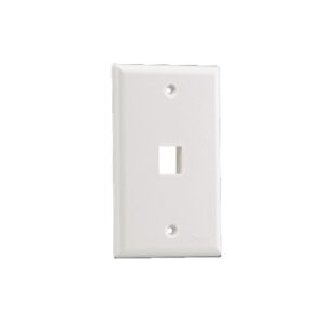Placa de Pared Vertical, Salida Para 1 Puerto Keystone, Color Marfil - PANDUIT