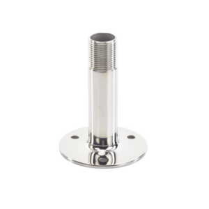 Montaje recto de acero inoxidable de 4 pulgadas de alto y 3 de base. - SHAKESPEARE