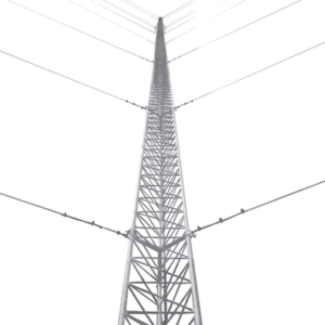 Kit de Torre Arriostrada de Piso de 27 m Altura con Tramo STZ35G Galvanizada por Inmersión en Caliente (No incluye retenida).