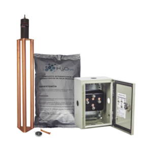 Kit de puesta a tierra de 70 A con Electrodo, Filtro, Acoplador y Compuesto H2Ohm. - TOTAL GROUND