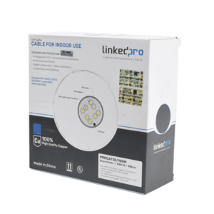 Cable Cat5e de Alto Rendimiento, con Certificaciones ETL, UL, Color Gris, de 100 Metros (328 Pies) para Aplicaciones en CCTV,