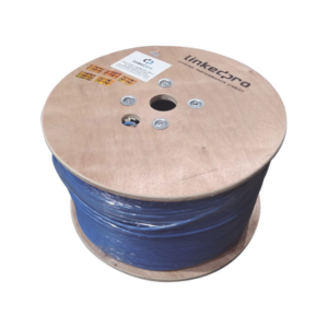 Bobina de 1000 Metros (3280.84 Pies) Cable Cat6+ Calibre 23 Alto Desempeño, ETL, UL, Color Azul, Super Flexible, de 1000 Metr
