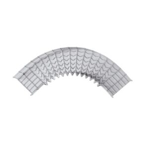 Curva Pre-Fabricada Horizontal de 90° con medidas de 66 mm de Peralte y 50 mm Ancho (66/50 mm) - CHAROFIL