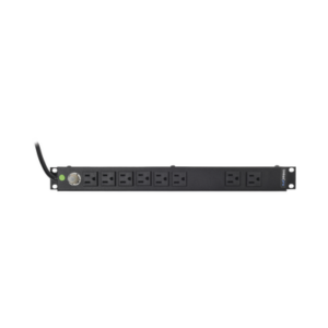 Multicontacto Horizontal (PDU) de 8 Contactos (NEMA 5-15R) Rack 19″ 1UR. Voltaje Entrada/Salida: 120Vca/15A - LINKEDPRO BY EP