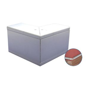 Esquinero exterior de aluminio, para canaleta INKA100 (8110-80001) - THORSMAN