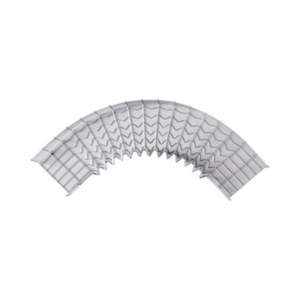 Curva Pre-Fabricada Horizontal de 90° con medidas de 54 mm de Peralte y 200 mm Ancho (54/200 mm) - CHAROFIL