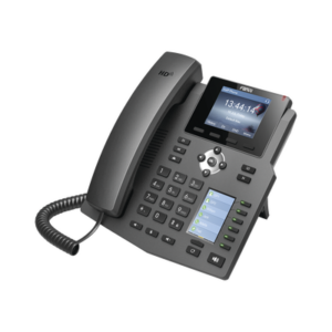 Teléfono IP empresarial para 4 líneas SIP con 2 pantallas LCD, 6 teclas BLF/DSS, conferencia de 3 vías, PoE - FANVIL