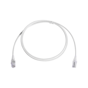 Patch Cord MC6 Modular Cat6 UTP, CM/LS0H, 1.52 Metros (5 Pies), Color Blanco, Diámetro Reducido (28AWG) - SIEMON