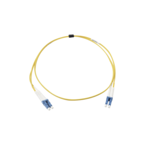 Jumper de Fibra Óptica Monomodo (OS2), XGLO, Riser, LC/UPC-LC/UPC Duplex, OFNR, Color Amarillo, 5 Metros (16.40 Pies) - SIEMO