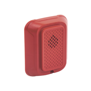 Sirena para Montaje en Pared, 12 a 24 Vcc, Color Rojo, Nuevo Diseño Moderno y Elegante y Menor Consumo de Corriente - SYSTEM 