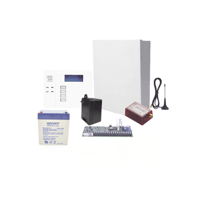 Panel de Alarma / 8 Zonas Programables / 48 Usuarios / 2 Particiones / Comunicador 4G LTE-M / Batería 4Ah / Transformador 16.