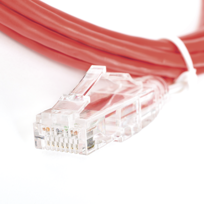 Cable de Parcheo Slim UTP Cat6 - 2 Metros (6.56 Pies) Rojo Diámetro Reducido (28 AWG) - Image 5