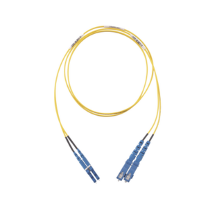Jumper de Fibra Optica Monomodo 9/125 OS2, LC-SC Duplex, OFNR (Riser), Color Amarillo, 5 Metros (16.40 Pies)