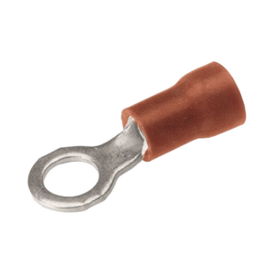 Zapata Terminal de Ojillo para Tornillo 1/8 in (3 mm) calibre 22-16 AWG con aislamiento de vinilo. - HUBBELL BURNDY