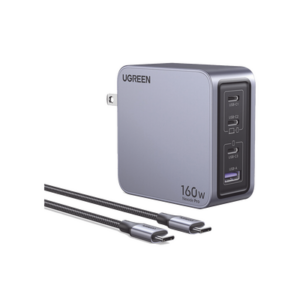 Cargador Rápido GaN / 160W Máximo / 3 USB-C + 1 USB-A / PD3.1 140W / PPS / UFCS / QC5 / Protecciones Múltiples / PC 94-V0 - U