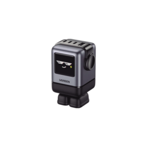 Cargador RobotGaN de 100W Serie UNO | 4 Puertos de Carga Rápida | 3 USB-C | 1 USB-A | PD 3.0 | QC 4.0 | Carga Inteligente | T