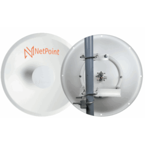 Doble Antena Direccional de alto rendimiento / diámetro  de 39.6 cm / 4.9-7.2 GHz / Ganancia 27 dBi / SLANT de 45 ° y 90 °  / Conector N-Hembra / Montaje, jumpers y radomo incluidos.
