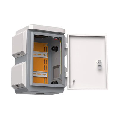Gabinete de Acero Ventilado para Exterior con Rieles DIN y 4 Placas Laterales para Montaje de Equipos por Fuera - Image 3