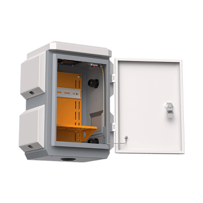 Gabinete de Acero Ventilado para Exterior con Rieles DIN y 4 Placas Laterales para Montaje de Equipos por Fuera - Image 4