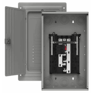 Centro de carga trifásico 3 Fases, 4 Hilos para interruptores QP, de 12 polos – 24 circuitos, 120/240vca, Barras de aluminio 