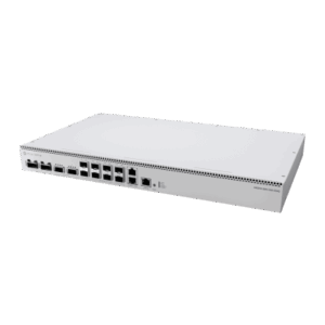 Switch de Red MikroTik CRS812 DDQ / 400 Gbps / 8 Puertos SFP56 de 50G / 2 Puertos QSFP56 de 200G / 2 Puertos QSFP56-DD de 400G / RouterOS v7 / ARM Quad-Core 2 GHz / 4 GB RAM / Rackmount
