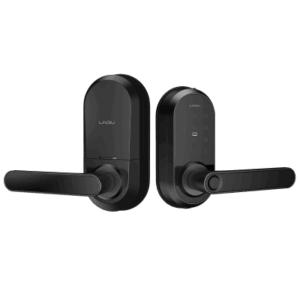 Cerradura Inteligente Wi-Fi / Escáner de Huella Digital / Teclado Táctil / Compatible con App / 8 Baterías AA / Puerta Interior y Exterior / Función Normalmente Abierto / FCC Clase B