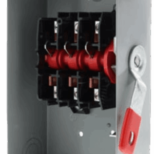 Interruptor de Seguridad GNF322RA, 240Vca, 3 polos, 60 Amp, sin portafusibles, Nema 3R.