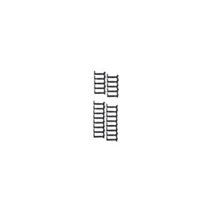 Kit de Dedos Para Administración de Cables en Gabinetes FlexFusion™ Light, de 48 UR, Dedos de 100 mm de Longitud, Color Negro