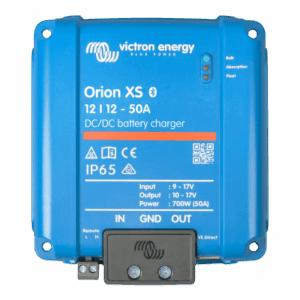 Orion XS 12/12-50 A / Cargador de Baterías CC-CC / 50 A 12 V / IP65 / Compatibilidad Alternador Inteligente / Para Bancos de Baterías de 500 Ah